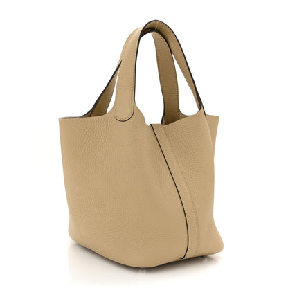 Hermes Taurillon Clemence Picotin Lock 18 PM Trench 2 of 9