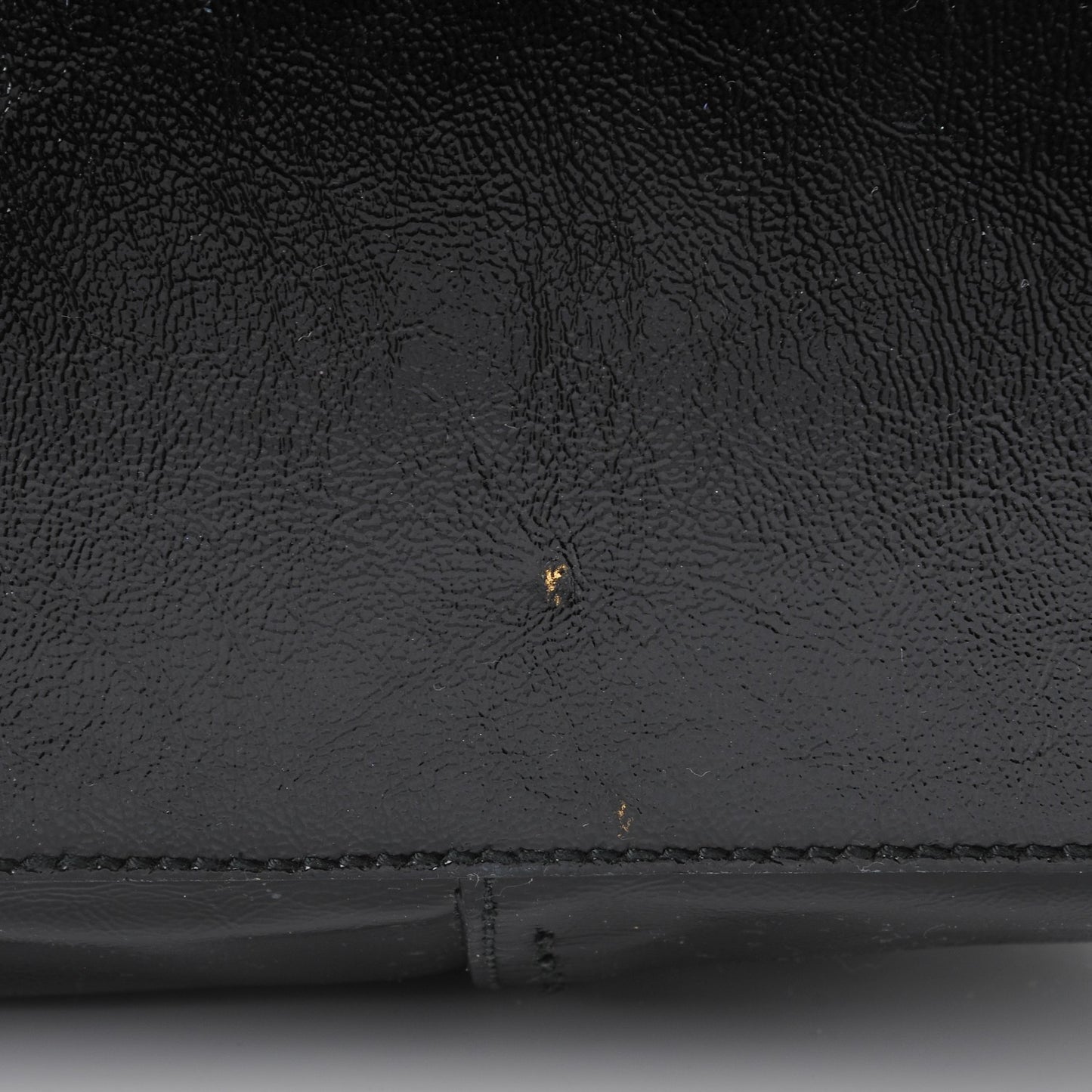 Patent Calfskin Oversized Muse Black