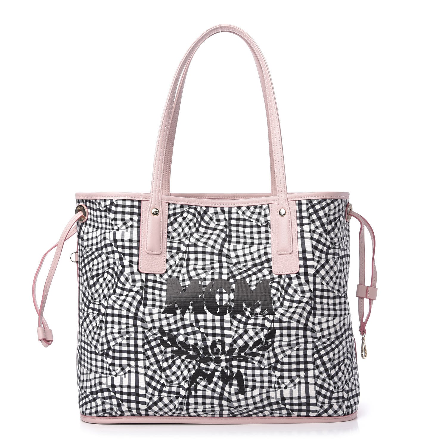 MCM Visetos Medium Liz Reversible Shopper Tote Powder Pink 3 of 10