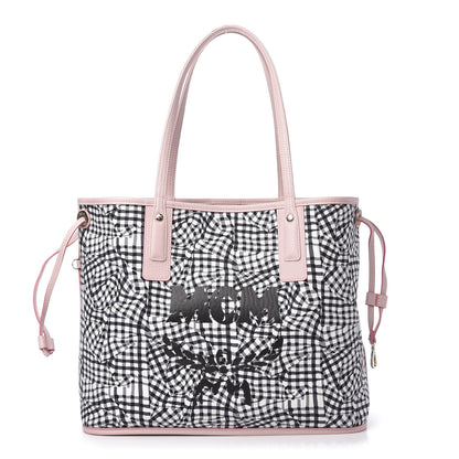 MCM Visetos Medium Liz Reversible Shopper Tote Powder Pink 3 of 10