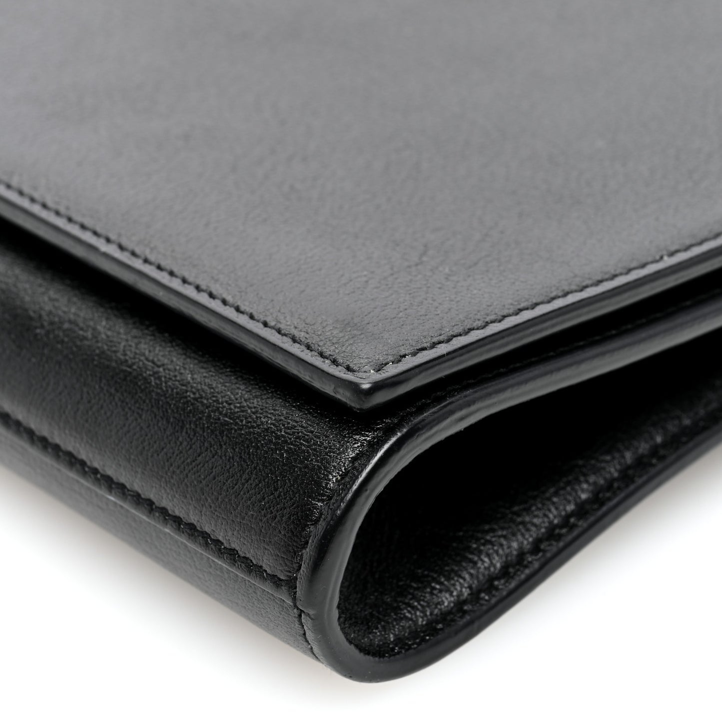 Goatskin Monogram Large Belle De Jour Clutch Black