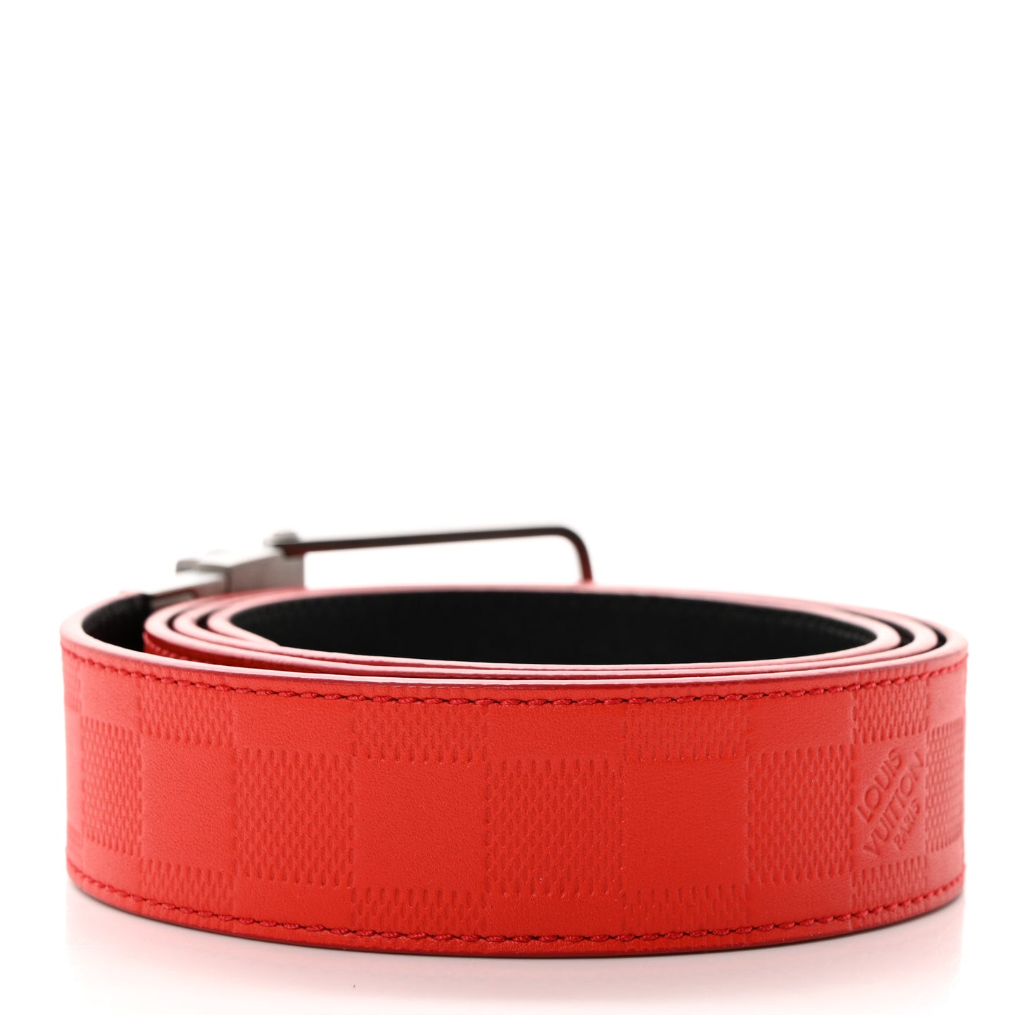 Damier Infini Calfskin 35mm Belt 95 38 Magma