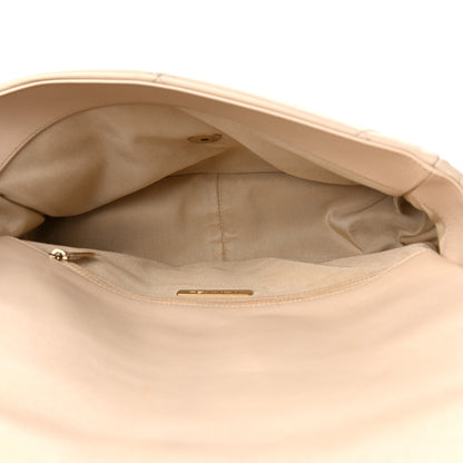 Chanel Lambskin Quilted Large Chanel 19 Flap Beige 5 of 13