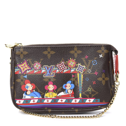 Louis Vuitton Monogram 2020 Christmas Animation Bumper Cars Mini Pochette Accessories Coquelicot 1 of 6