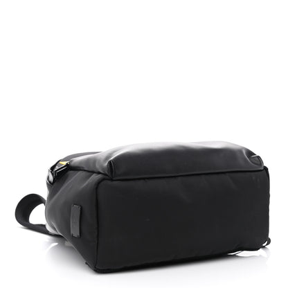 Fendi Nylon Vitello Liberty Vitello Dolce Monster Eyes Rounded Backpack Black Sunflower 4 of 17