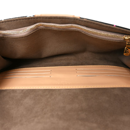 Louis Vuitton Monogram Multicolor Courtney Clutch Black 4 of 8