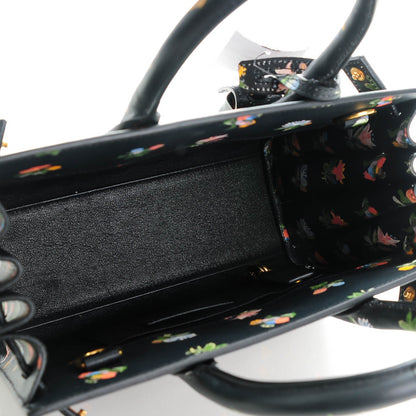 Saint Laurent Calfskin Prairie Printed Nano Sac De Jour Black 5 of 6