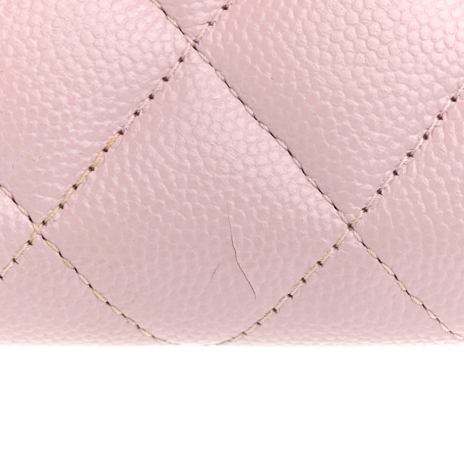 Chanel Caviar Quilted Compact Flap Wallet Light Pink 10 of 11