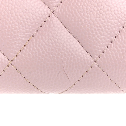 Chanel Caviar Quilted Compact Flap Wallet Light Pink 10 of 11