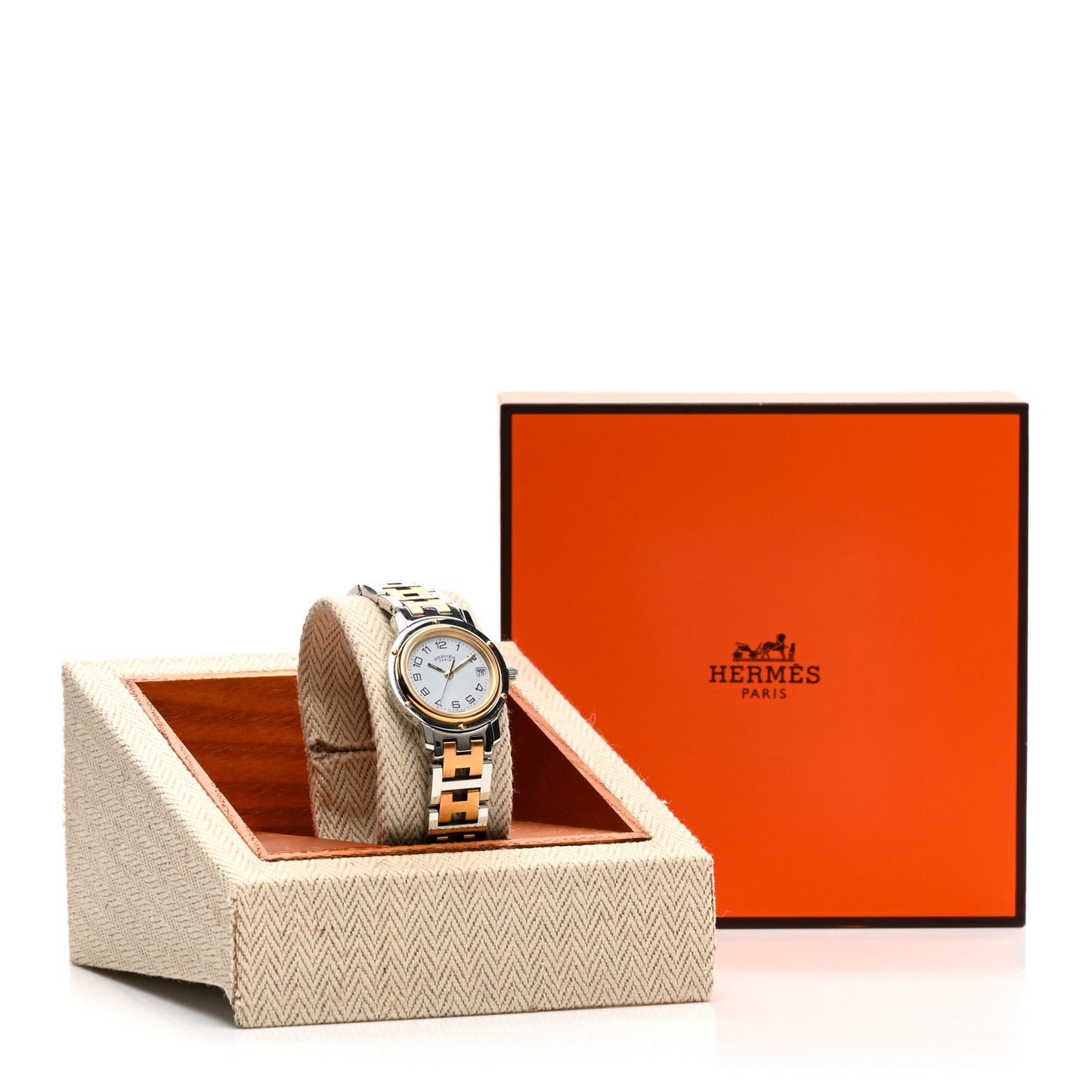 Stainless Steel 24mm Clipper Quartz Watch Gold