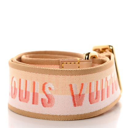 Louis Vuitton Jacquard Speedy Bandouliere 20 Shoulder Strap Pink Orange 2 of 4