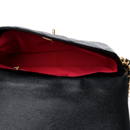 Chanel Shiny Caviar Quilted Large Chain Melody Flap Black 5 of 9