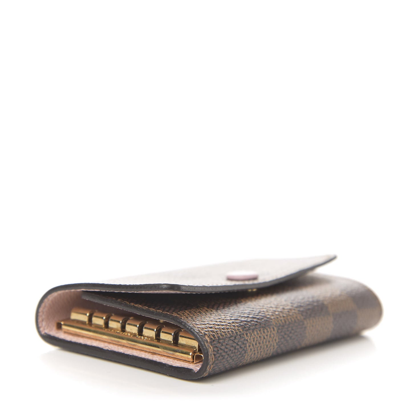 Damier Ebene Multicles 6 Key Holder Rose Ballerine