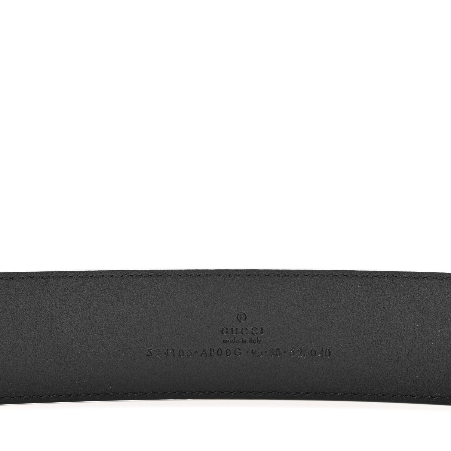 Gucci Moon Calfskin Torchon Double G 40mm Belt 95 38 Black 3 of 6