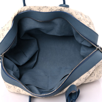 Louis Vuitton Monogram Denim Speedy Round Blue 5 of 20