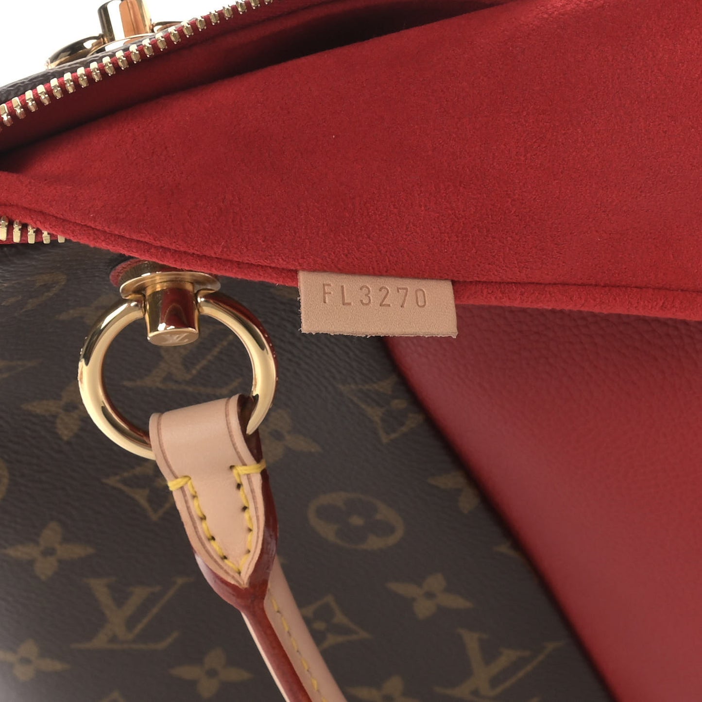 Monogram V Tote MM Cherry