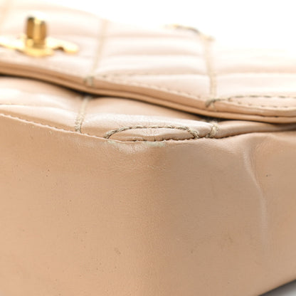 Chanel Calfskin Quilted Medium Wild Stitch Flap Beige 10 of 16