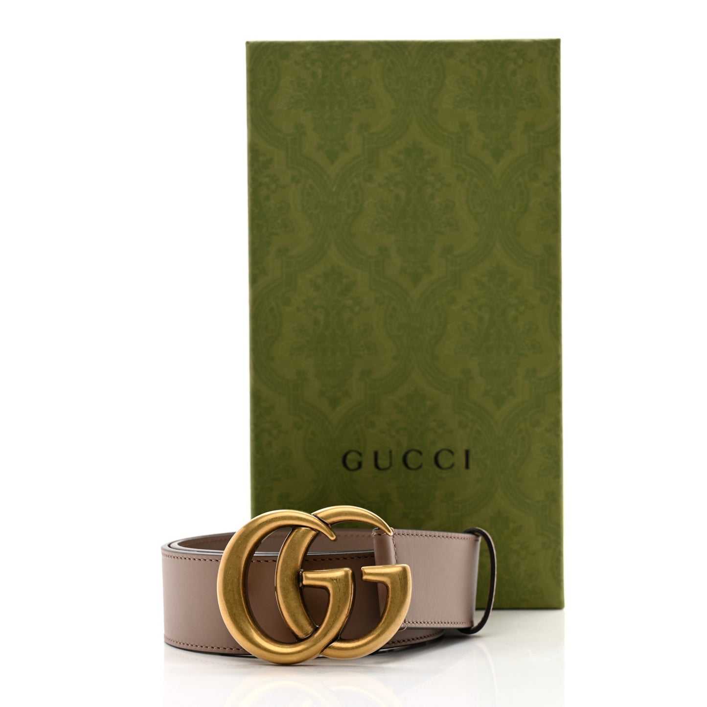 Calfskin Double G 40mm Belt 75/30 Porcelain Rose