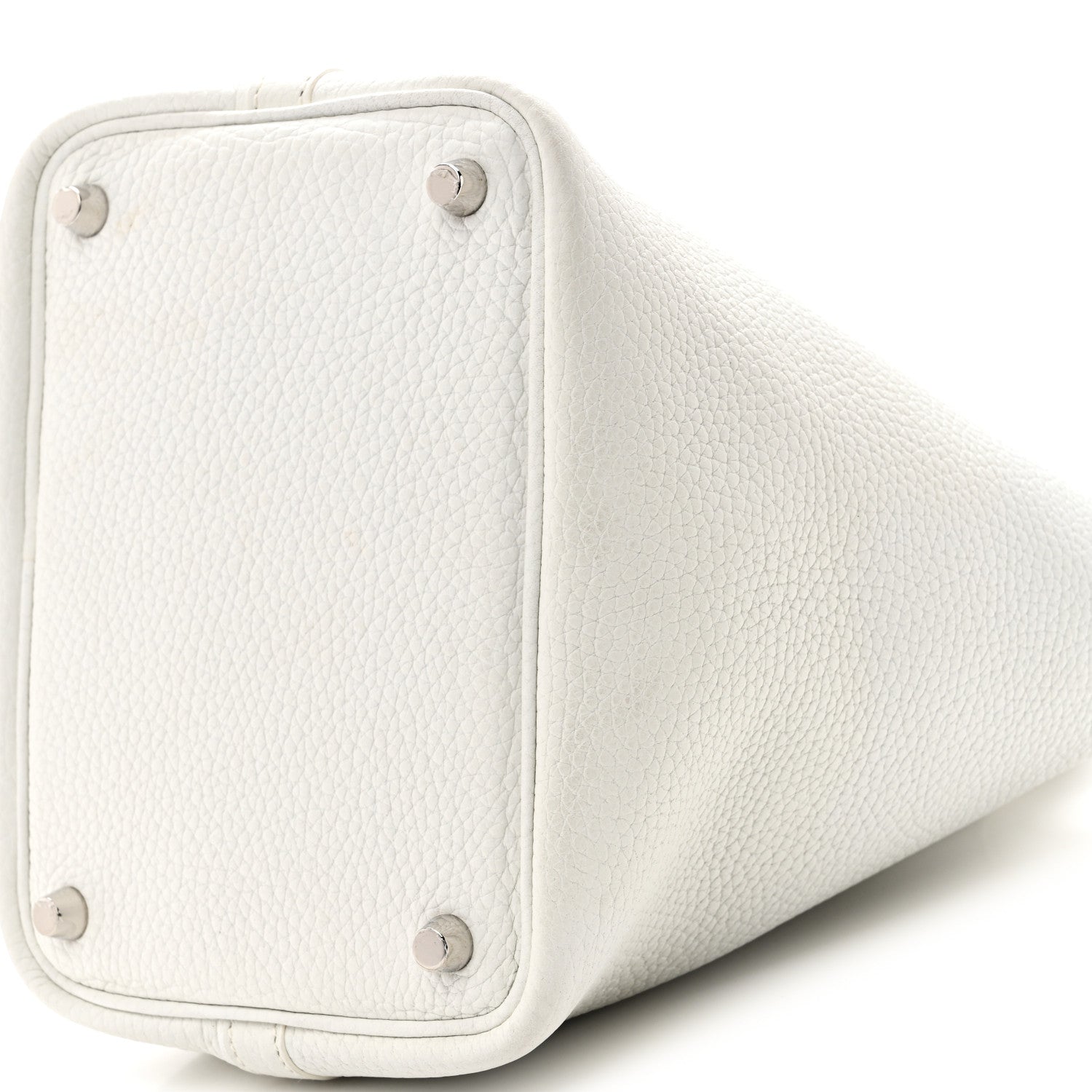Hermes Taurillon Clemence Picotin Lock 18 PM White 10 of 10