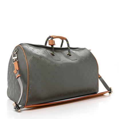 Louis Vuitton Monogram Titanium Keepall Bandouliere 50 2 of 8