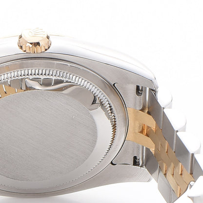 Rolex Stainless Steel 18K Yellow Gold Diamond 36mm Oyster Perpetual Datejust Watch Silver 116233 6 of 11