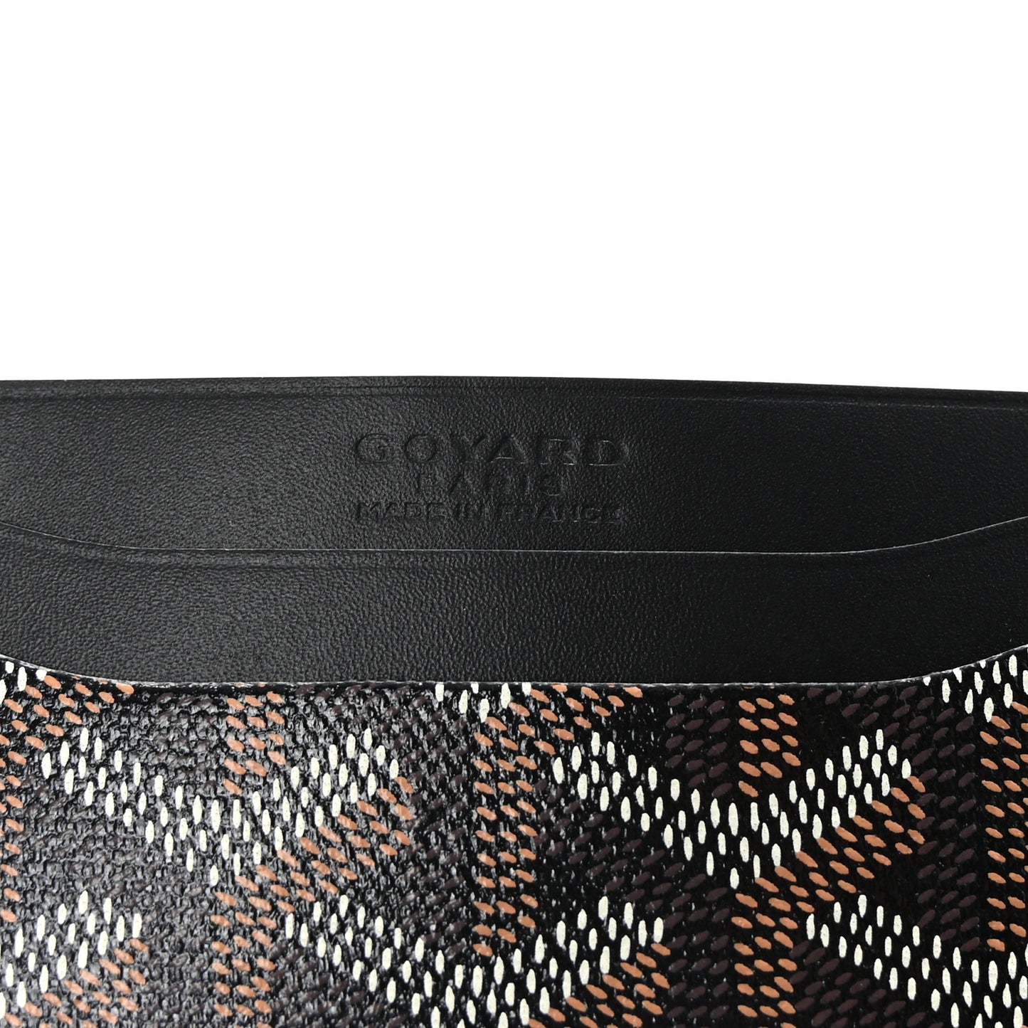 Goyardine Saint Sulpice Card Holder Black
