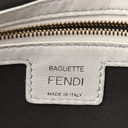 Fendi Nappa FF 1974 Embossed Baguette White 6 of 10