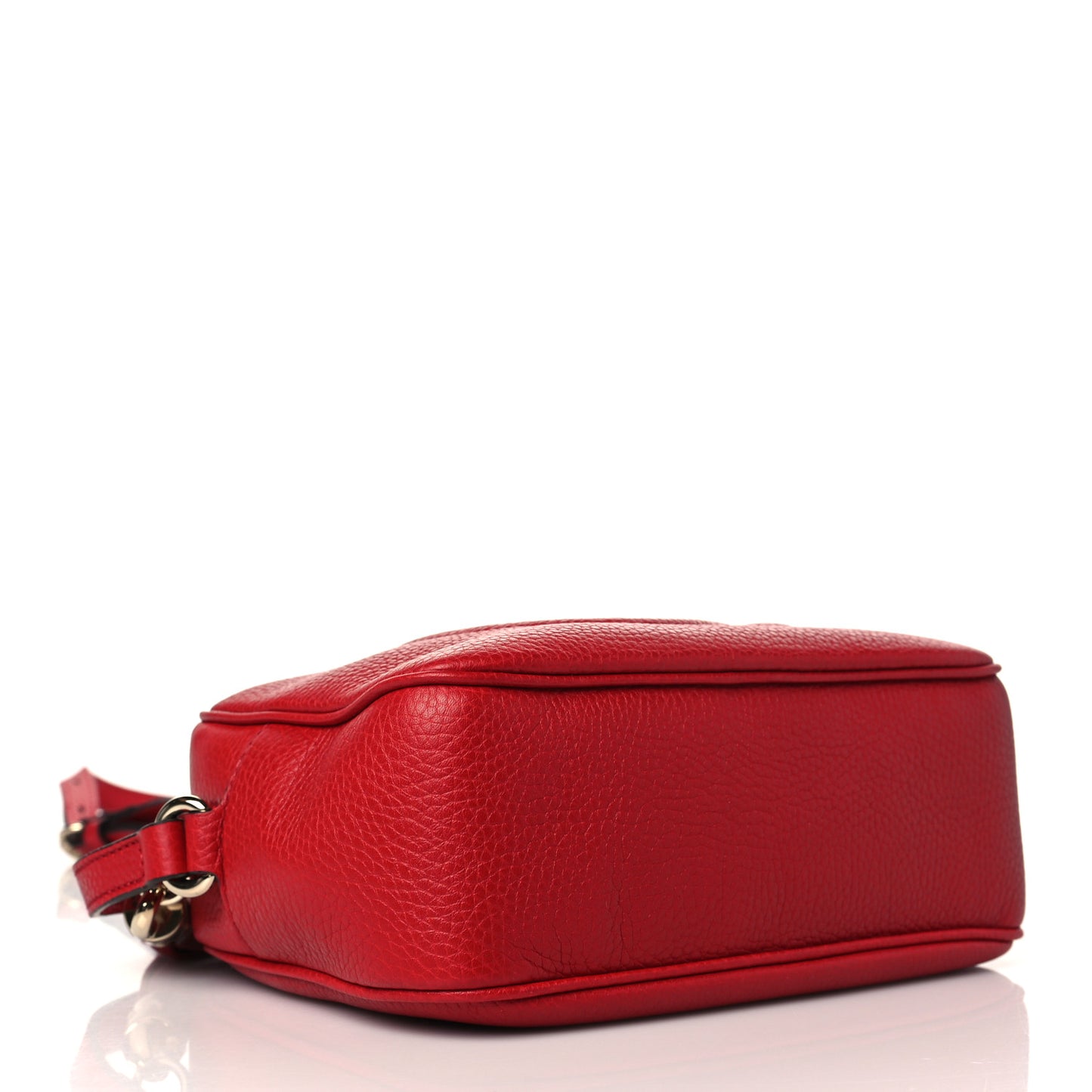 Pebbled Calfskin Small Soho Disco Bag Tabasco Red