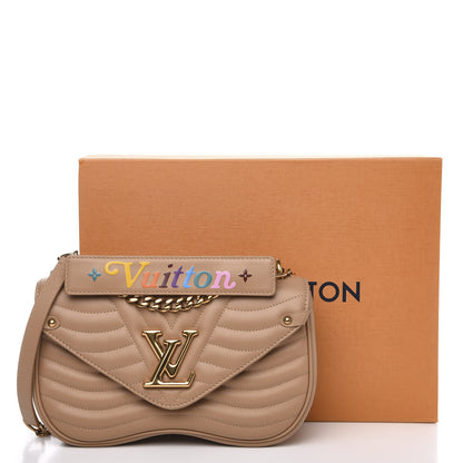 Louis Vuitton Calfskin New Wave Chain MM Noisette 10 of 11