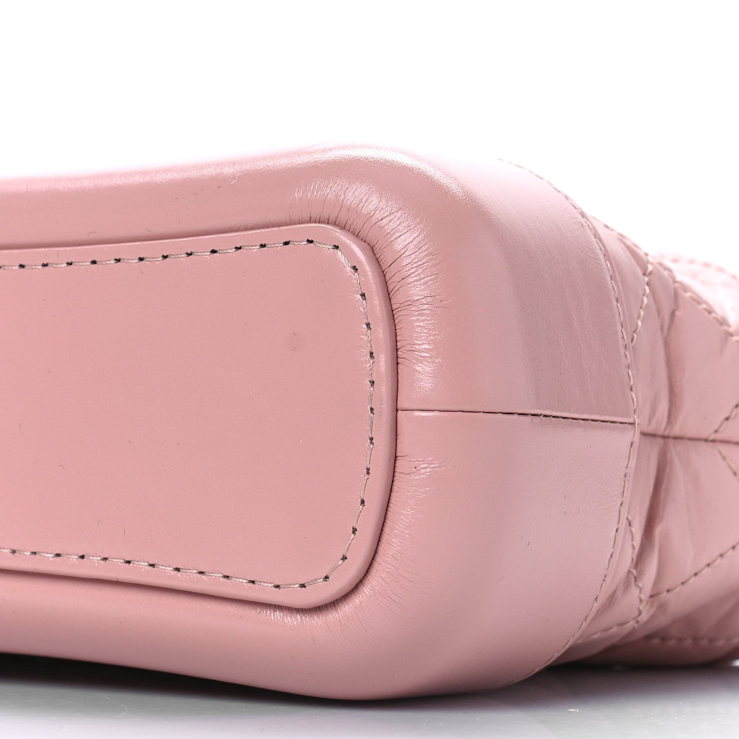 Chanel Aged Calfskin Quilted Small Gabrielle Hobo Pink 7 of 7