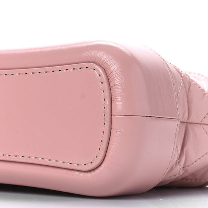 Chanel Aged Calfskin Quilted Small Gabrielle Hobo Pink 7 of 7