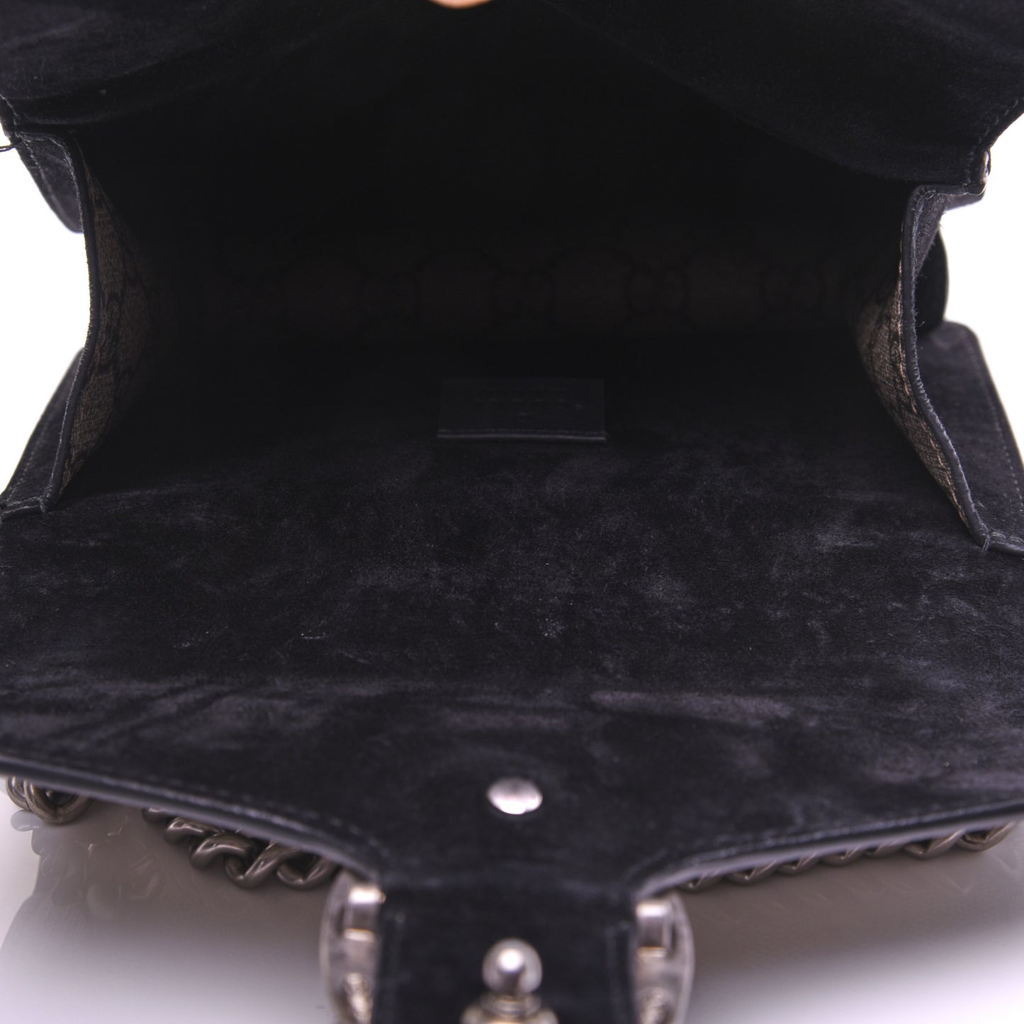 GG Supreme Monogram Mini Dionysus Shoulder Bag Black
