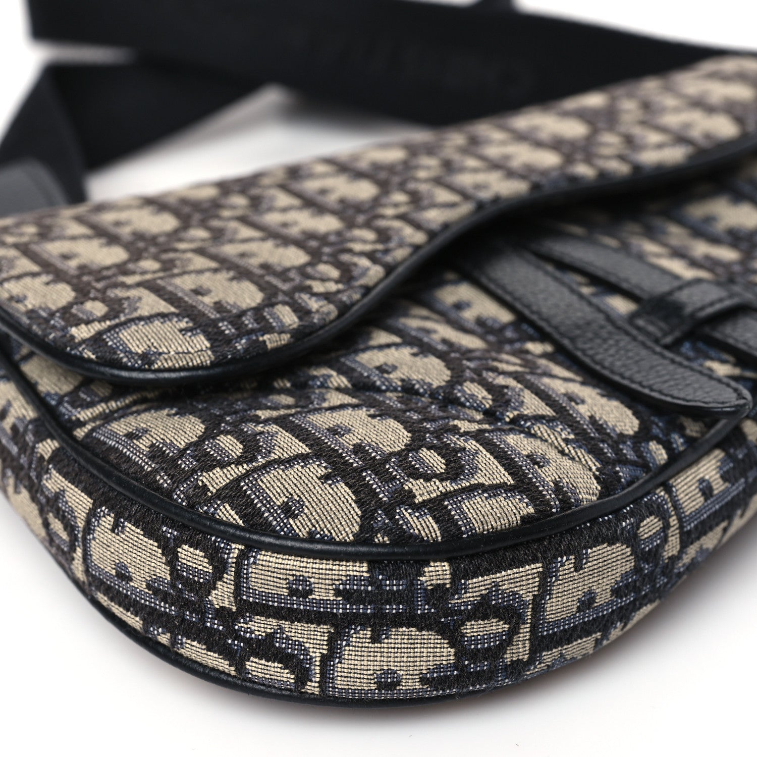 Christian Dior Oblique Mens Mini Saddle Bag Blue 8 of 8