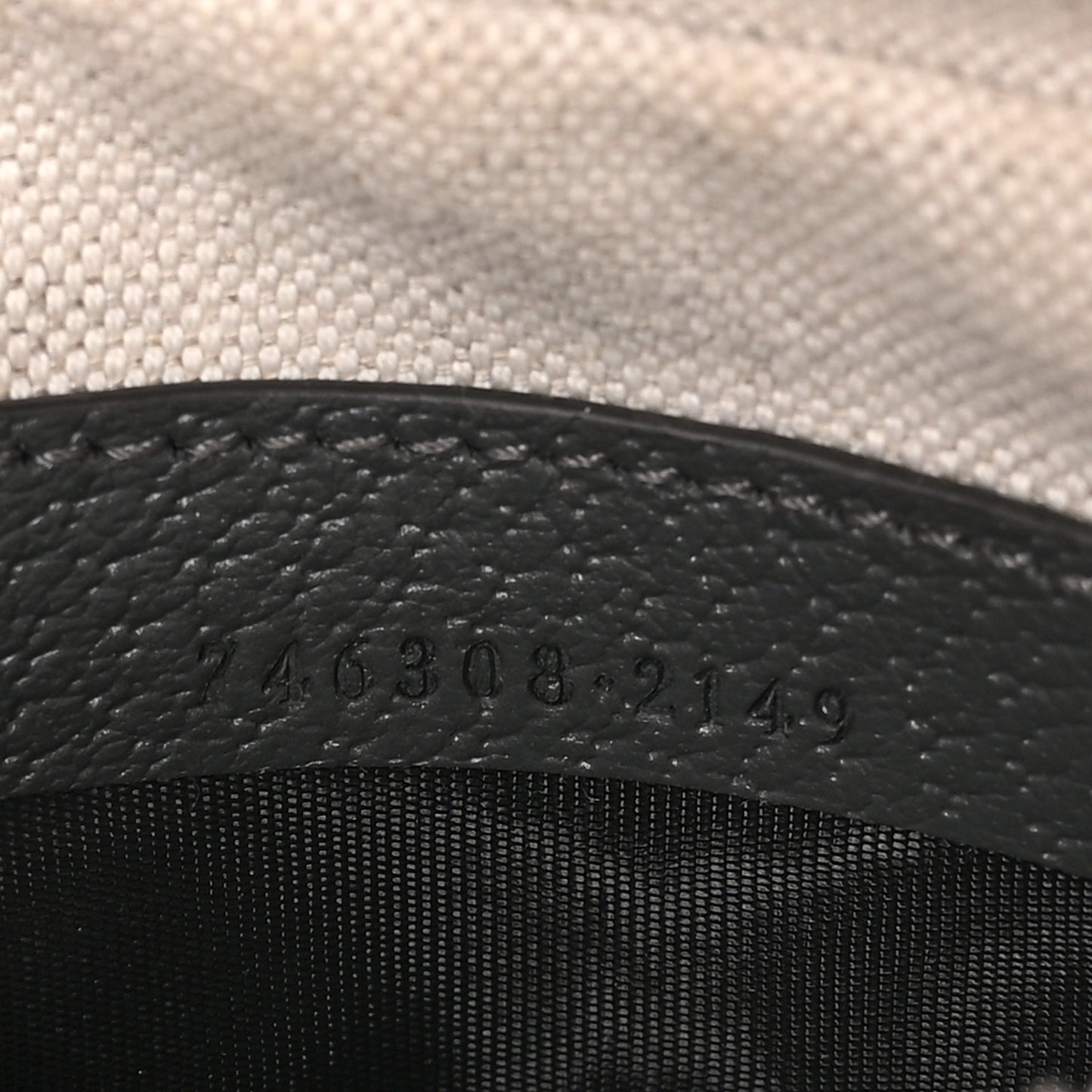 GG Supreme Monogram Textured Dollar Calfskin Mini Ophidia Bag Graphite Grey