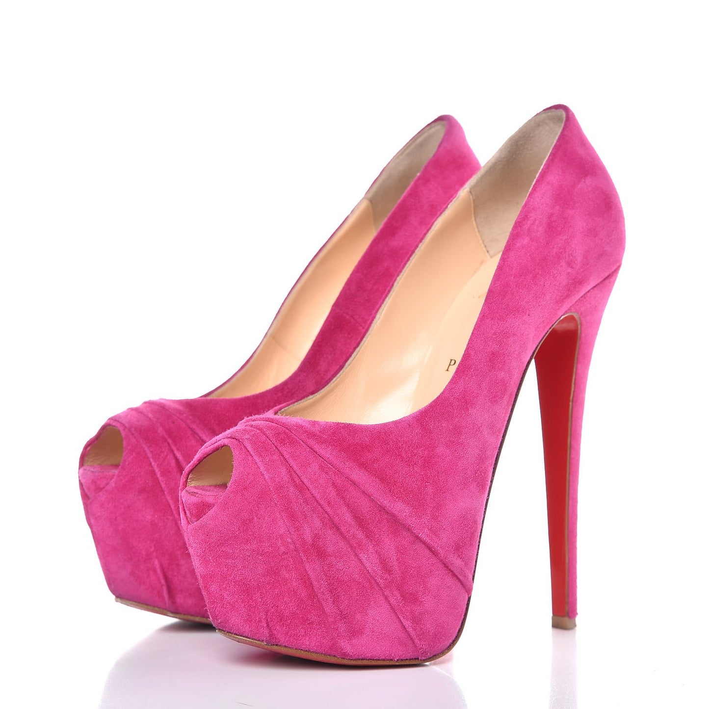 Suede Drapesse 160 Pumps 38.5 Grenadine