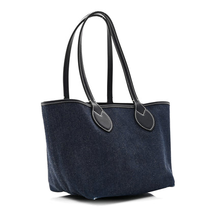 Gucci GG Supreme Monogram Denim Small Totissima Reversible Tote Beige Blue 5 of 16
