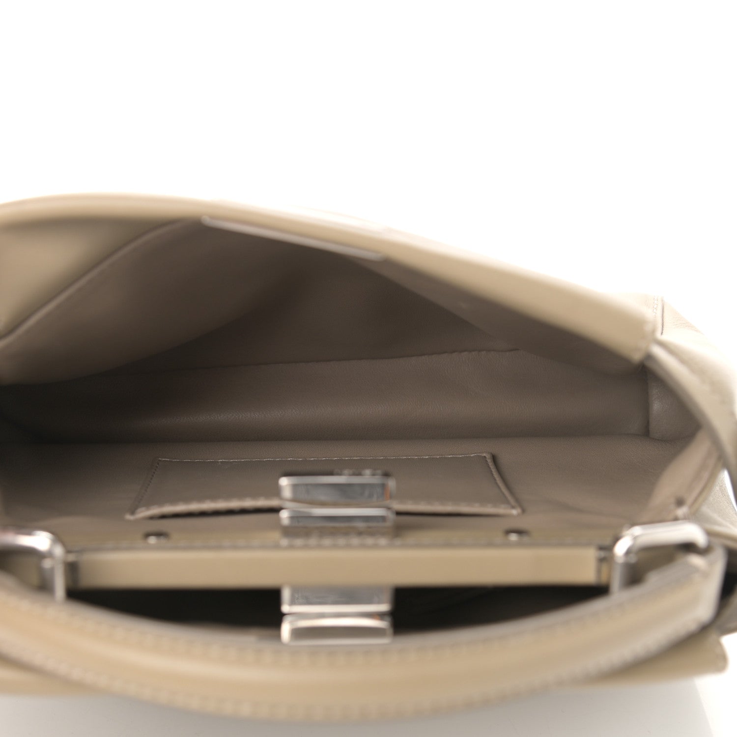 Fendi Nappa Mini Peekaboo Iconic Satchel Tortora 8 of 13