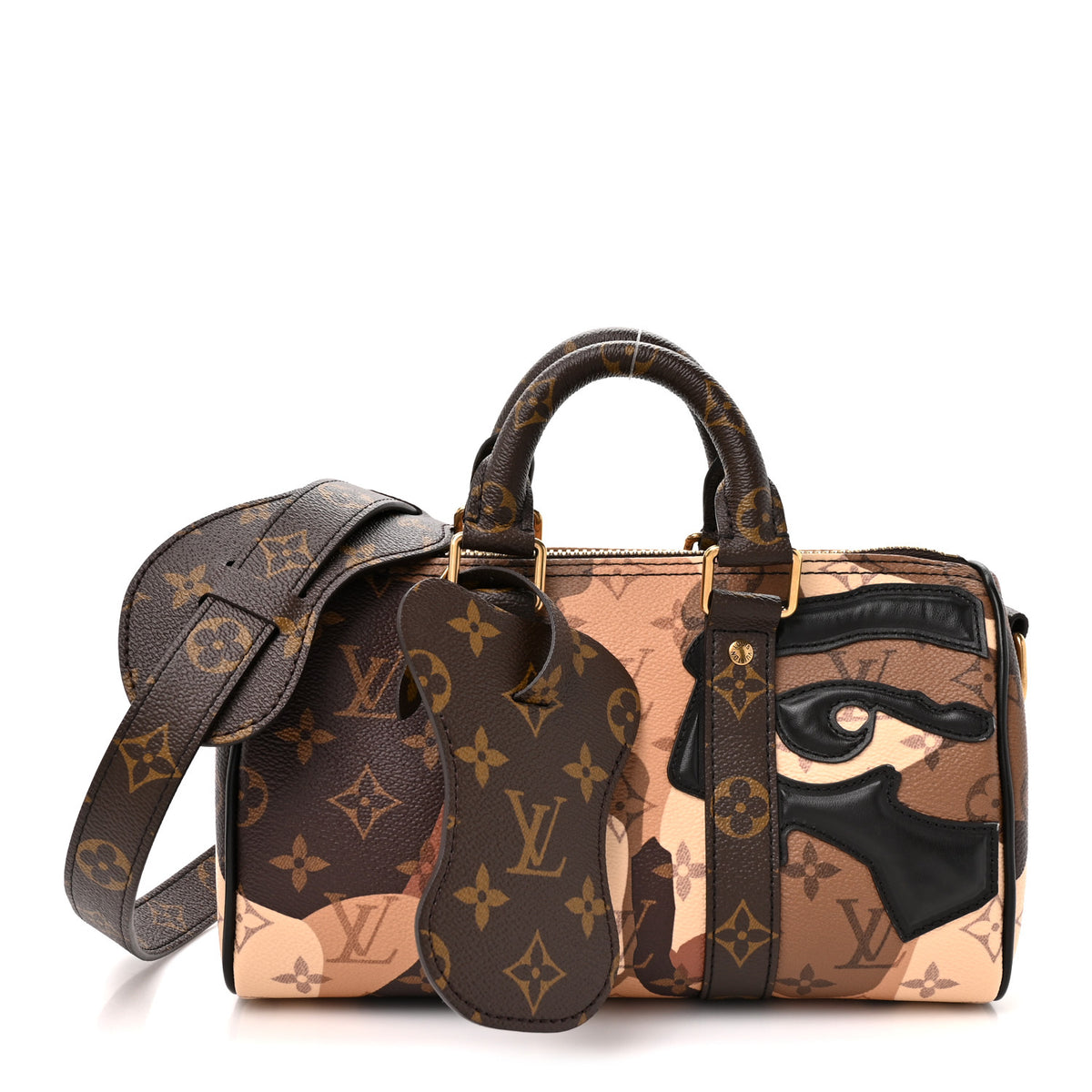 Monogram Portrait Keepall Bandouliere 25 Brown