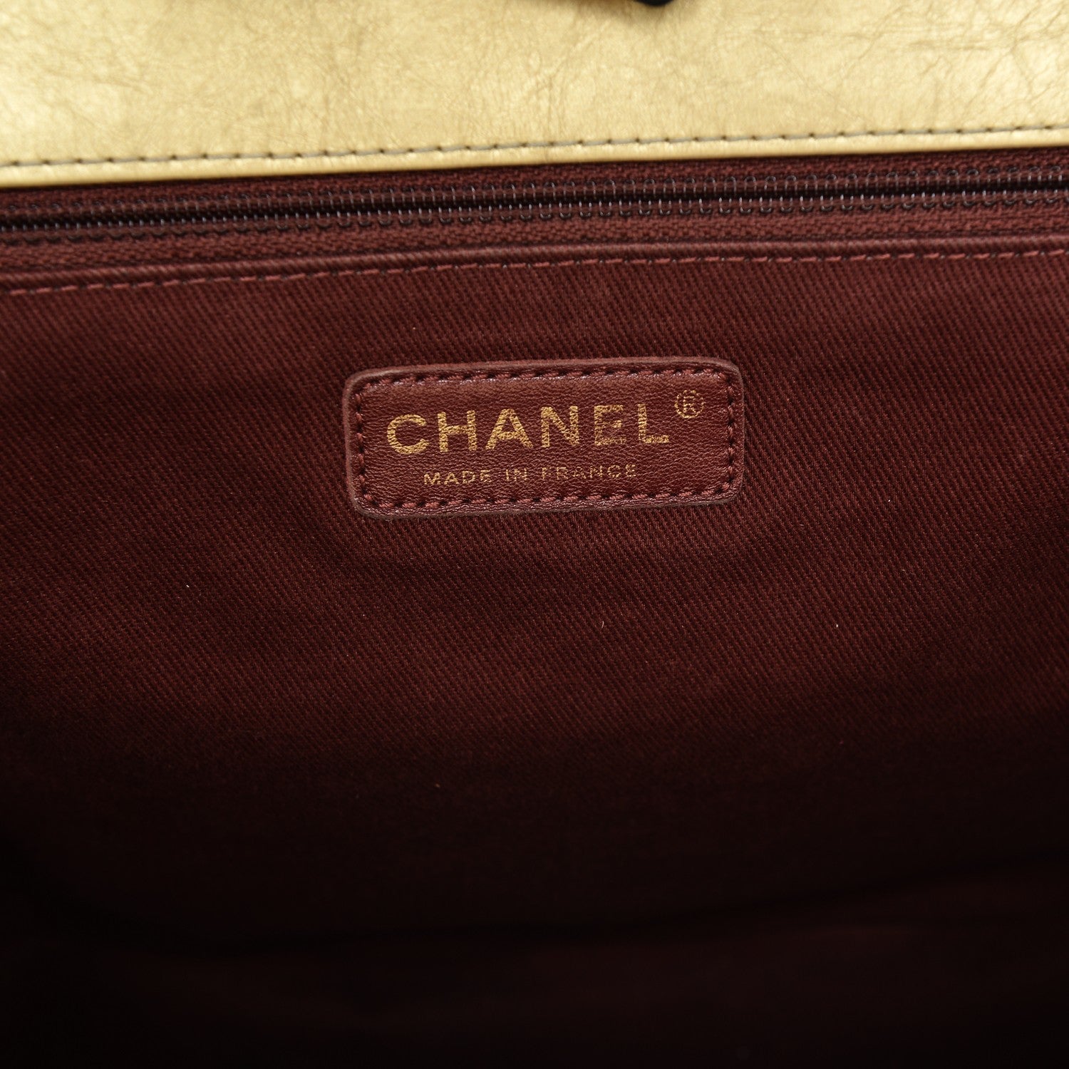 Chanel Metallic Aged Calfskin Quilted Large Pondichery Flap Gold 6 of 8