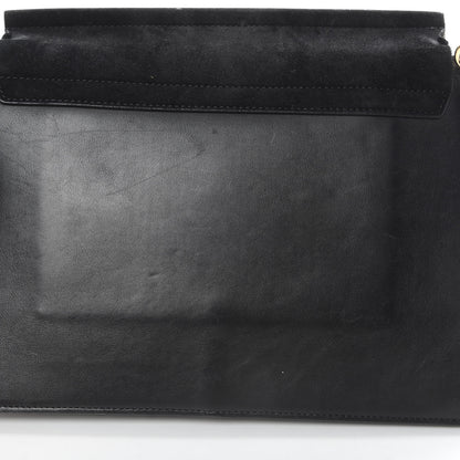 Chloe Suede Calfskin Medium Faye Shoulder Bag Black 17 of 20