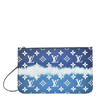 Louis Vuitton Monogram Escale Neverfull MM GM Pochette Blue 1 of 8