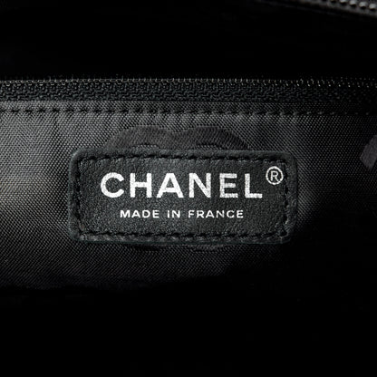 Chanel Calfskin Quilted Large Cambon Tote Beige Black 6 of 13