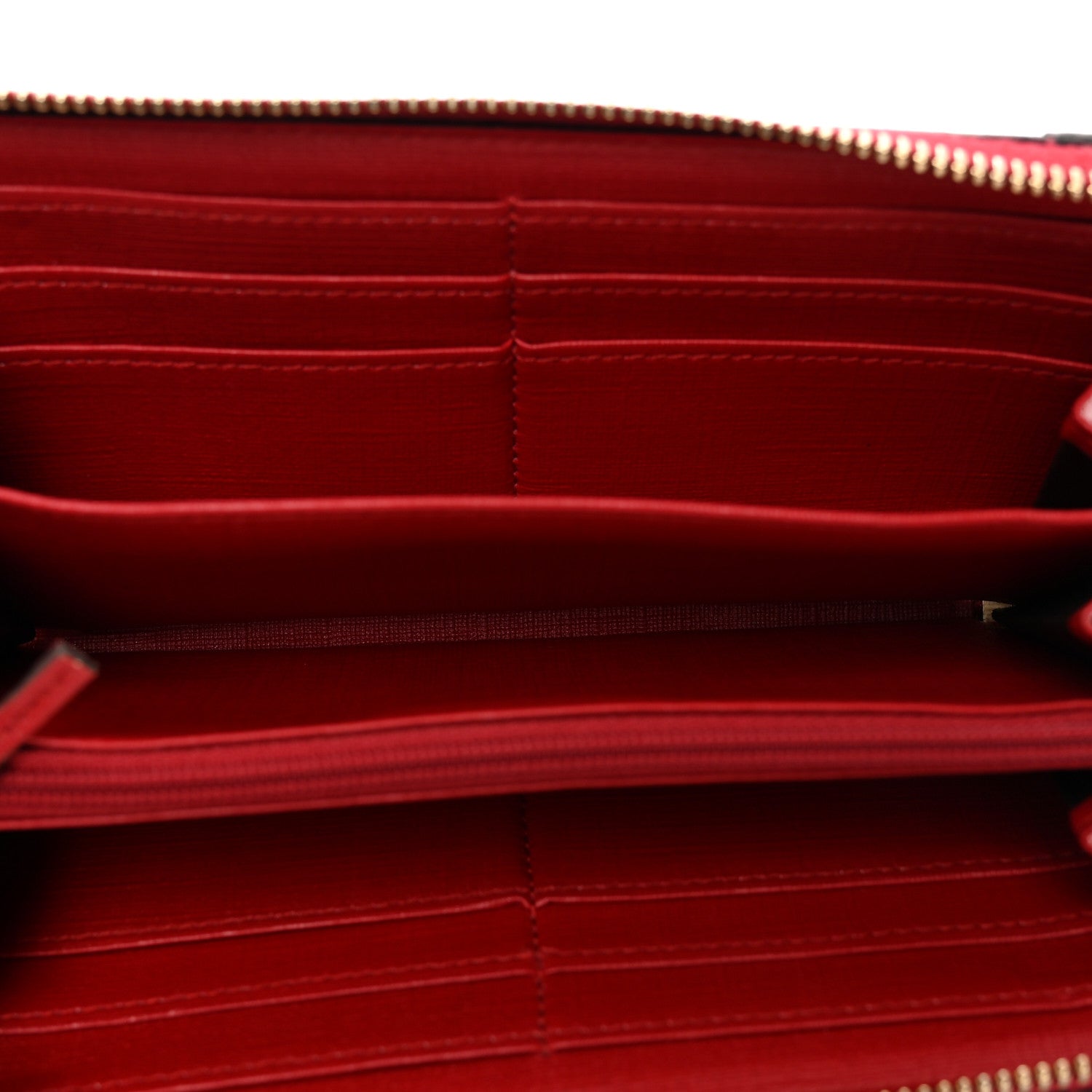 Gucci GG Supreme Monogram Nice Zip Around Wallet Tabasco Red 5 of 9