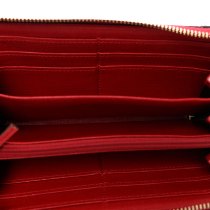 Gucci GG Supreme Monogram Nice Zip Around Wallet Tabasco Red 5 of 9