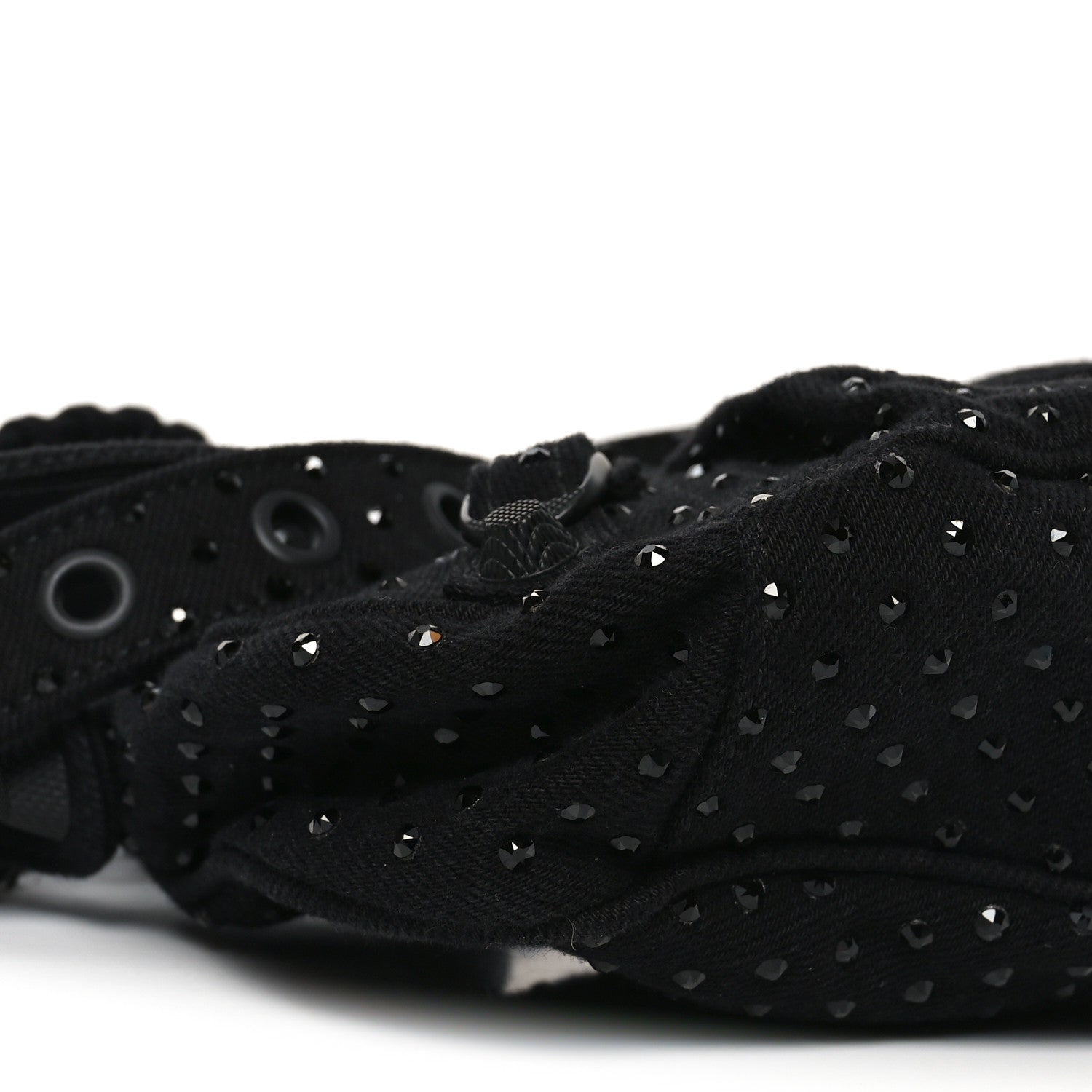 Balenciaga Denim Embellished Le Cagole Shoulder Bag XS Black 9 of 12
