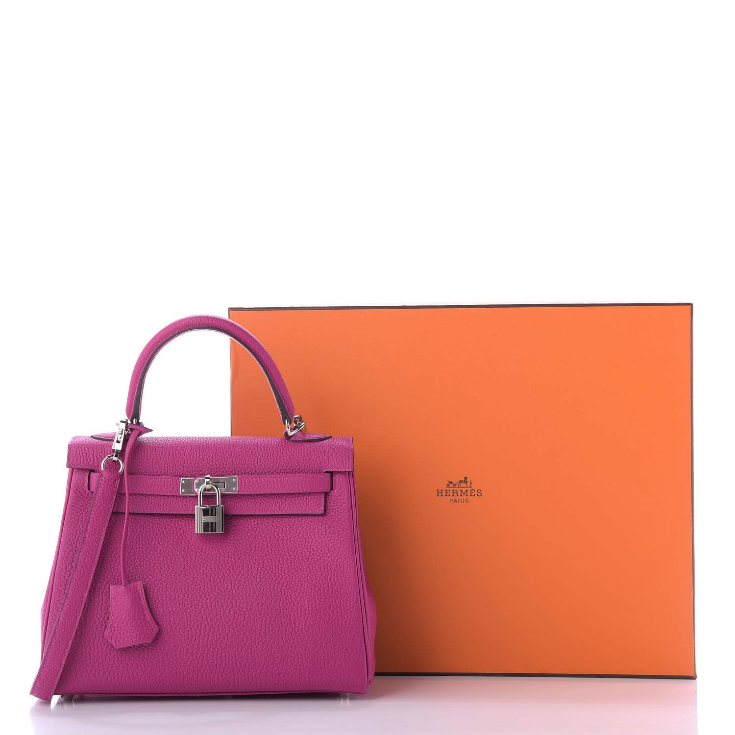 Hermes Togo Kelly Retourne 25 Rose Pourpre 10 of 10