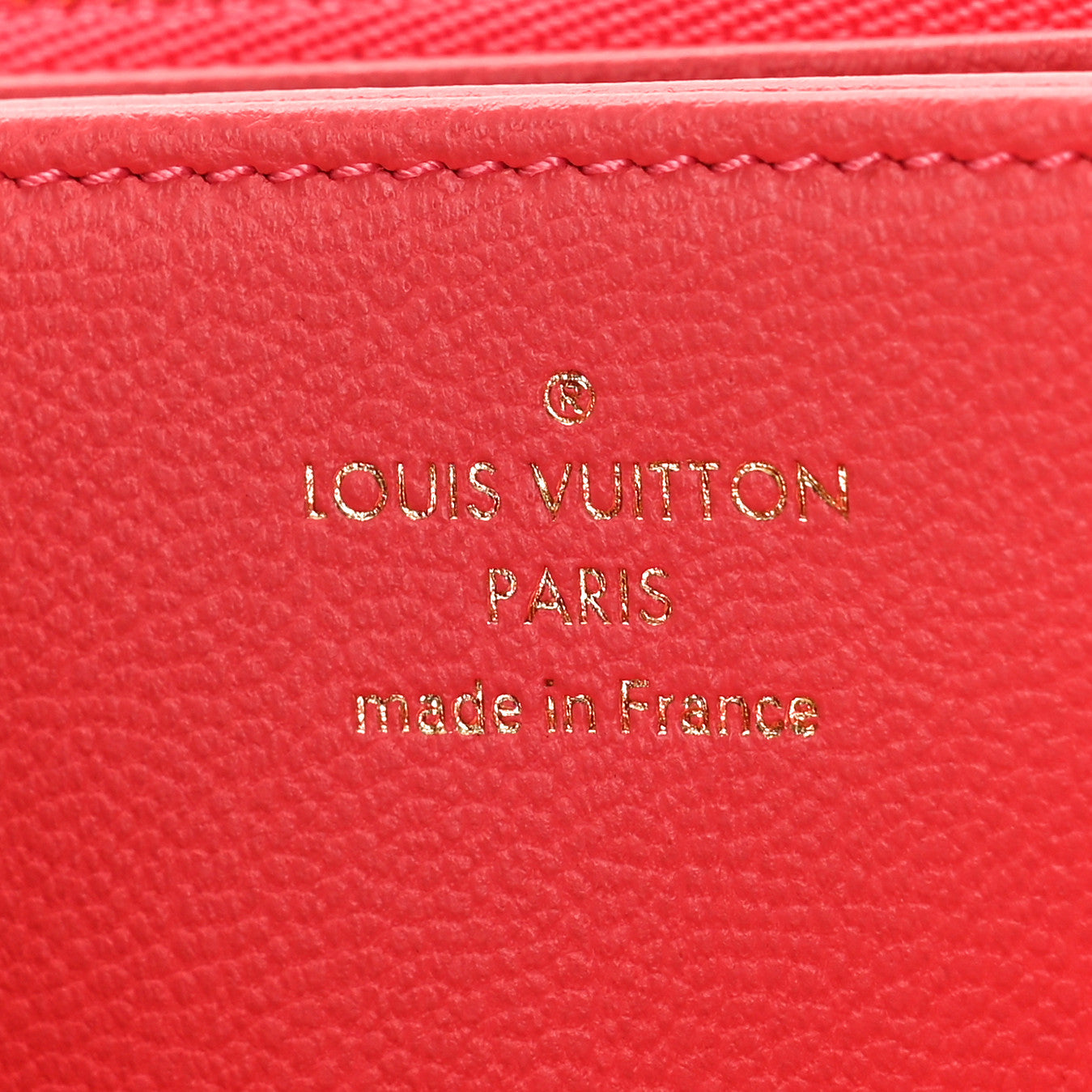 Louis Vuitton Lambskin Embossed Monogram Coussin Zippy Wallet Pink 6 of 8