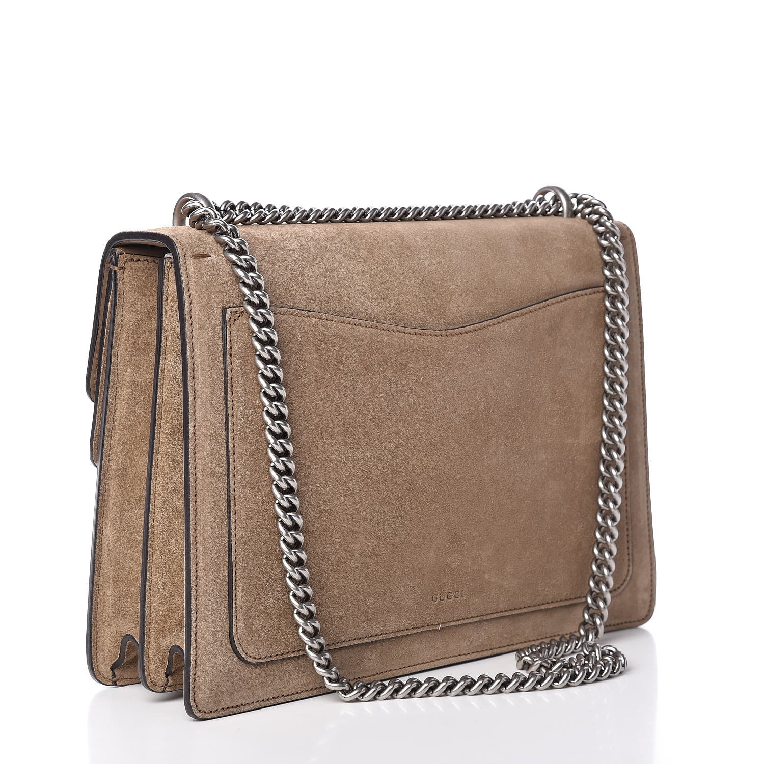 Gucci Suede Medium Dionysus Shoulder Bag Taupe 3 of 14