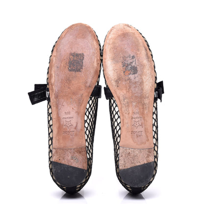 Christian Dior Resille Ribbon Miss J'Adior Ballet Flat 38.5 Black 9 of 14