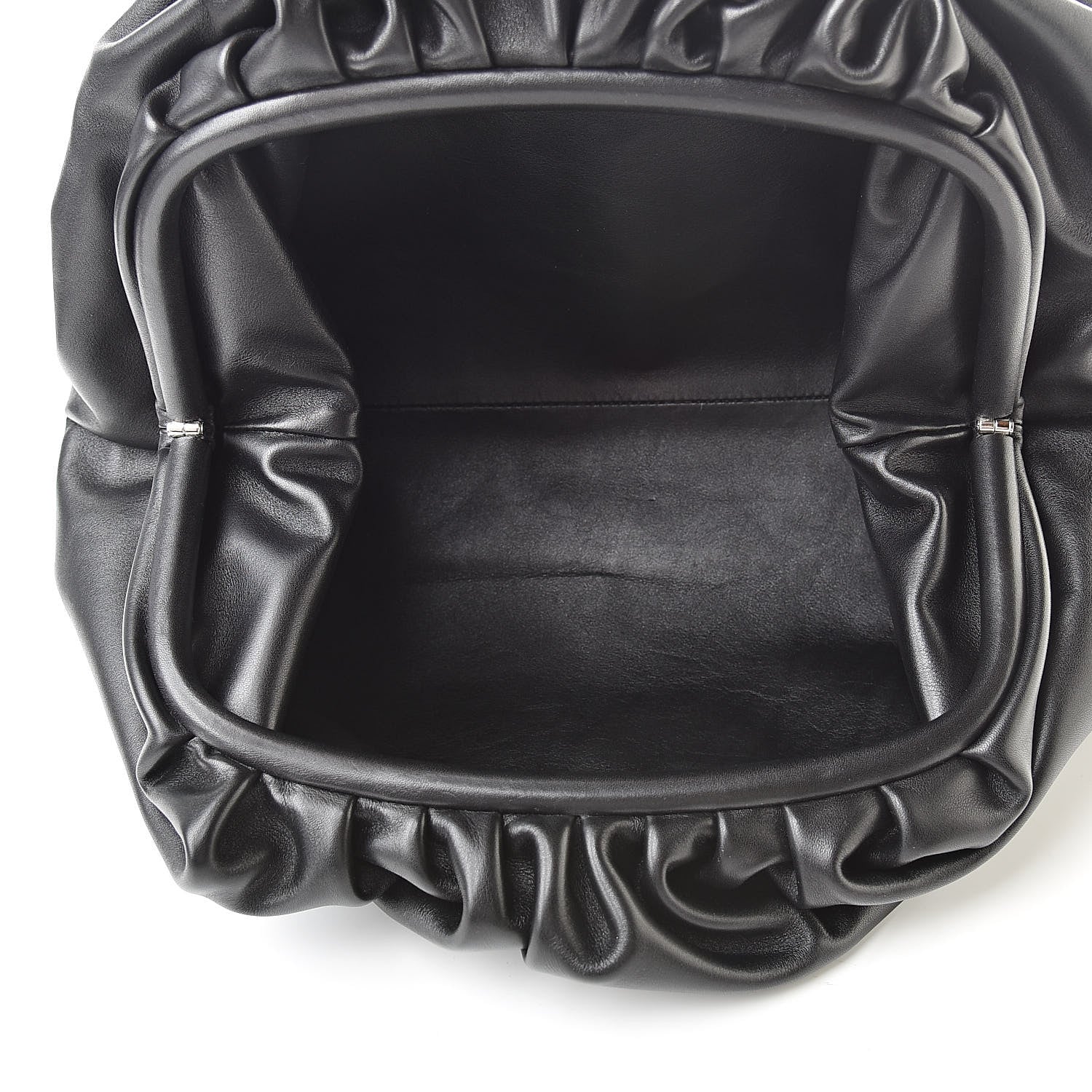 Bottega Veneta Smooth Butter Calf The Pouch Oversized Clutch Black 5 of 8